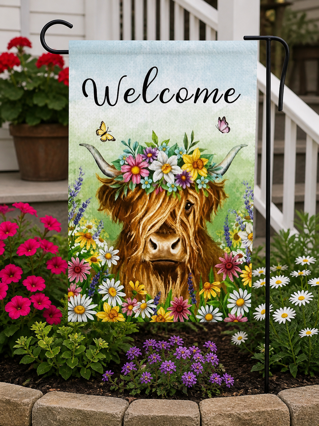 BUNDLE AND SAVE Complete Garden Flag Set (Flag +Stand)