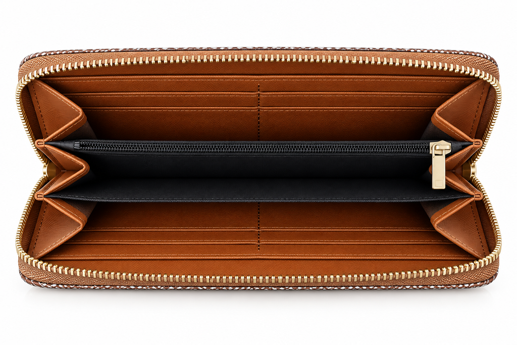 Honey Bee Zip-Around Wristlet Wallet