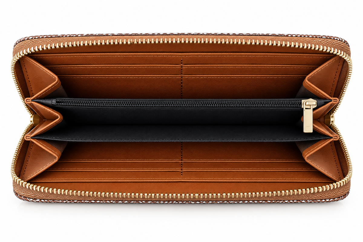 Honey Bee Zip-Around Wristlet Wallet