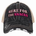 Here For The Snacks Trucker Hat