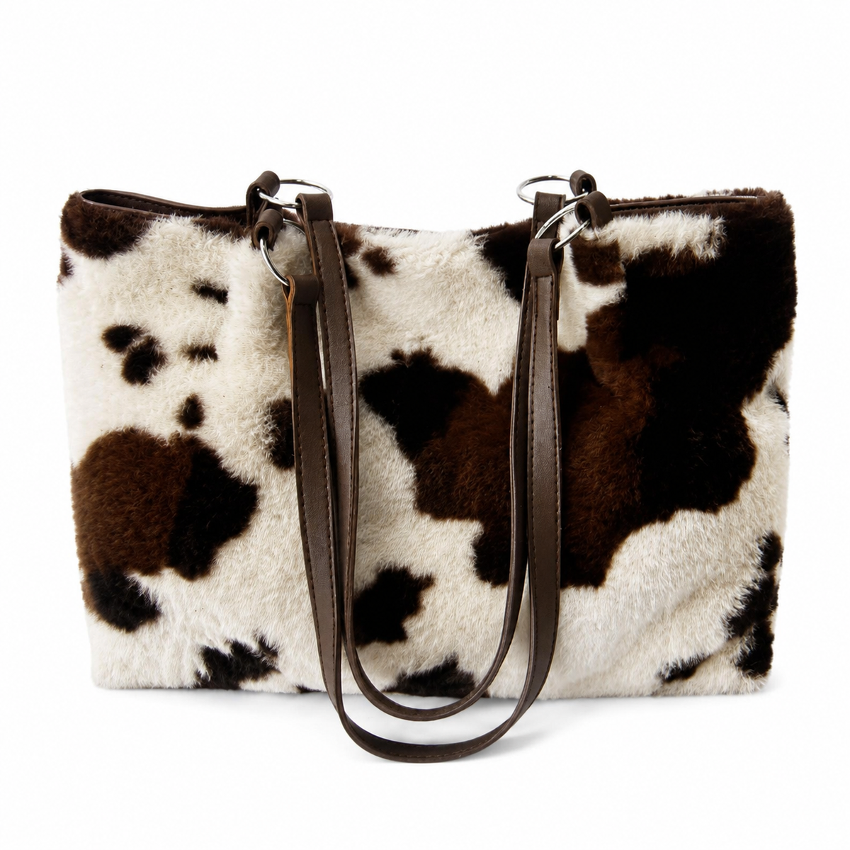 Country Chic Cow-Print Shoulder Bag