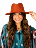 Down From Dover Felt Hat – Rust