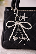 Pearl And Bow Bag Charm