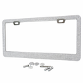 White (like diamond) Bling with Glitter Rhinestone License Plate Frame