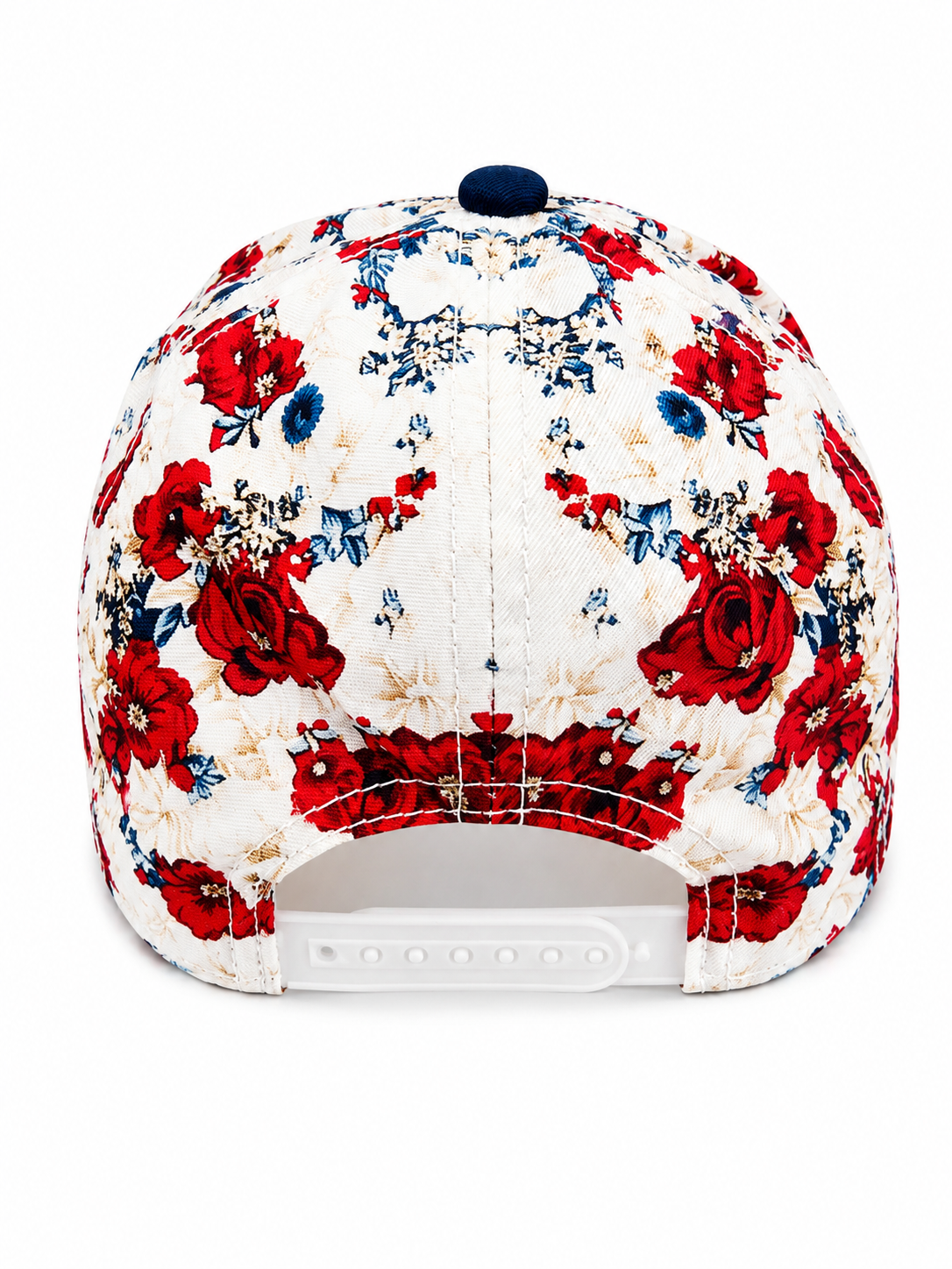 Patriotic Floral Stars & Stripes Baseball Cap