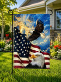 Patriotic Eagle American Flag Garden Flag