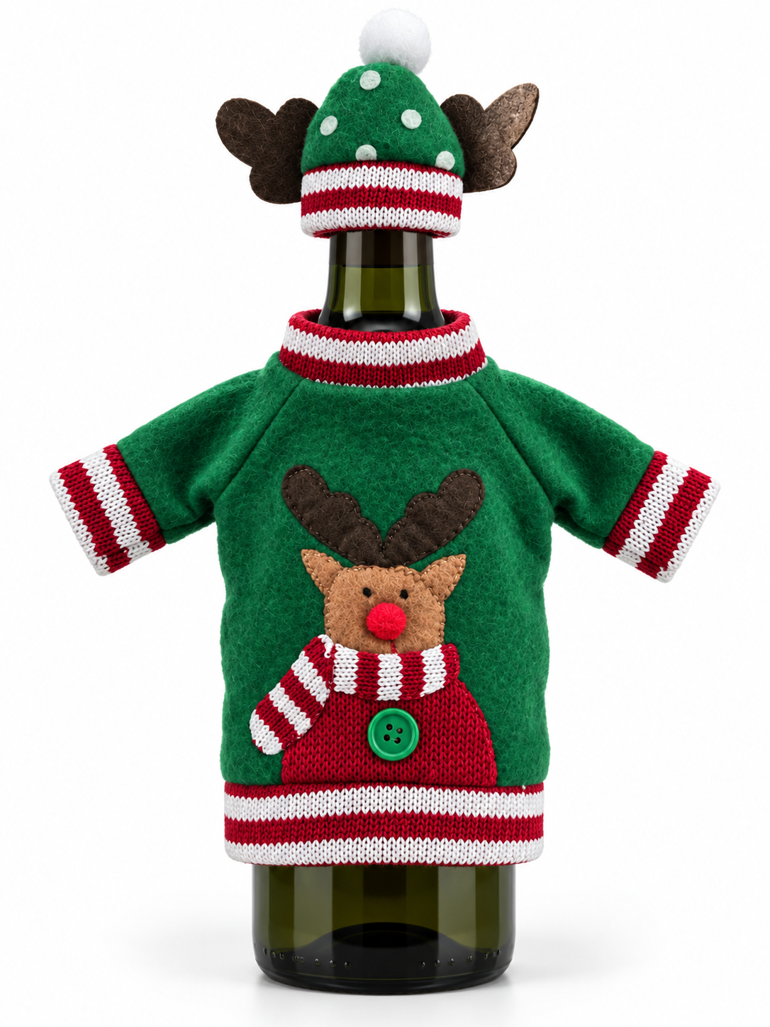 Holiday Cheers Wine Bottle Outfits-Multiple Style Options