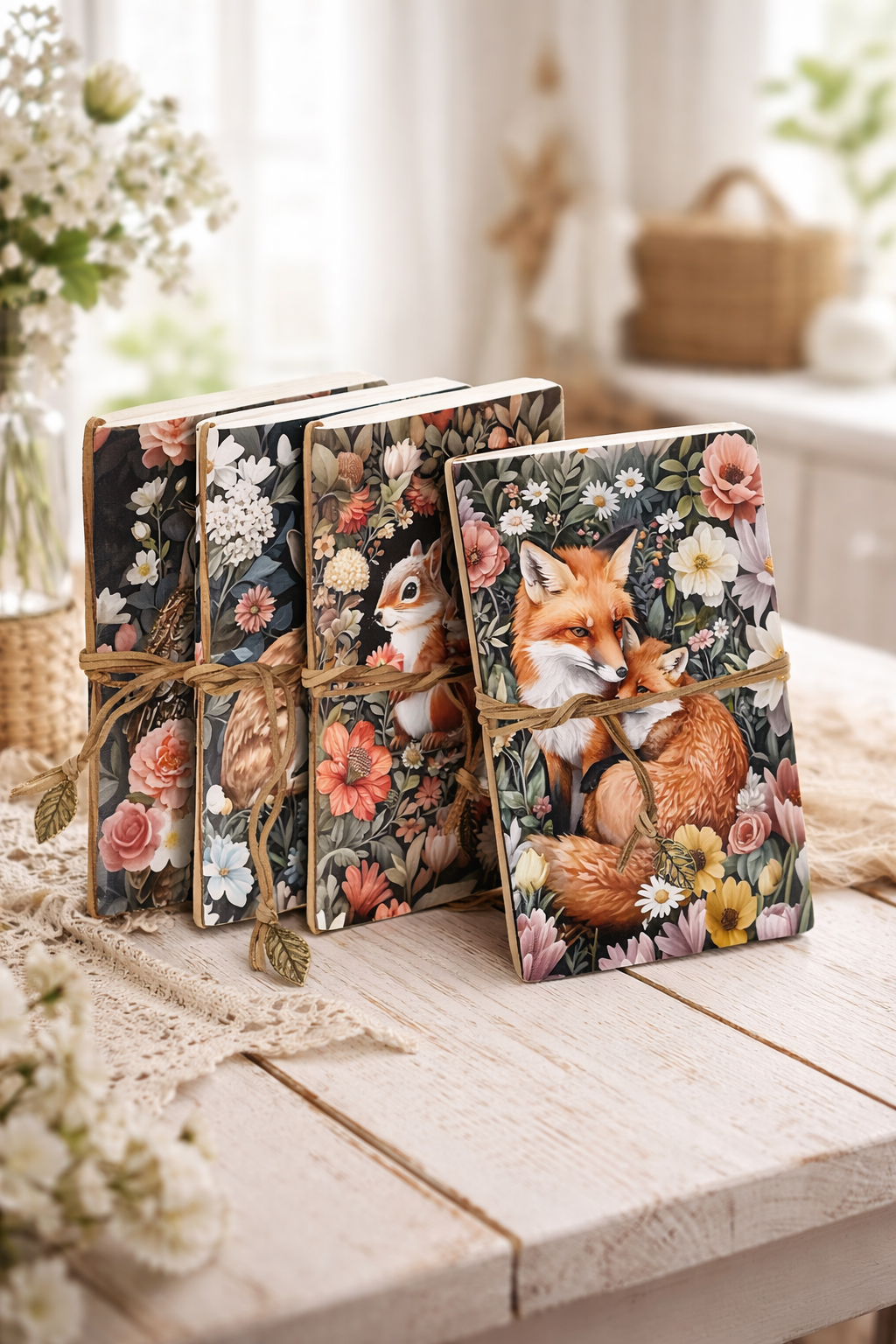 Whispering Woodland Friends Notebooks