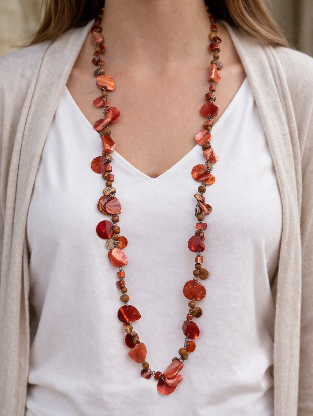 Sunset Shell Statement Necklace