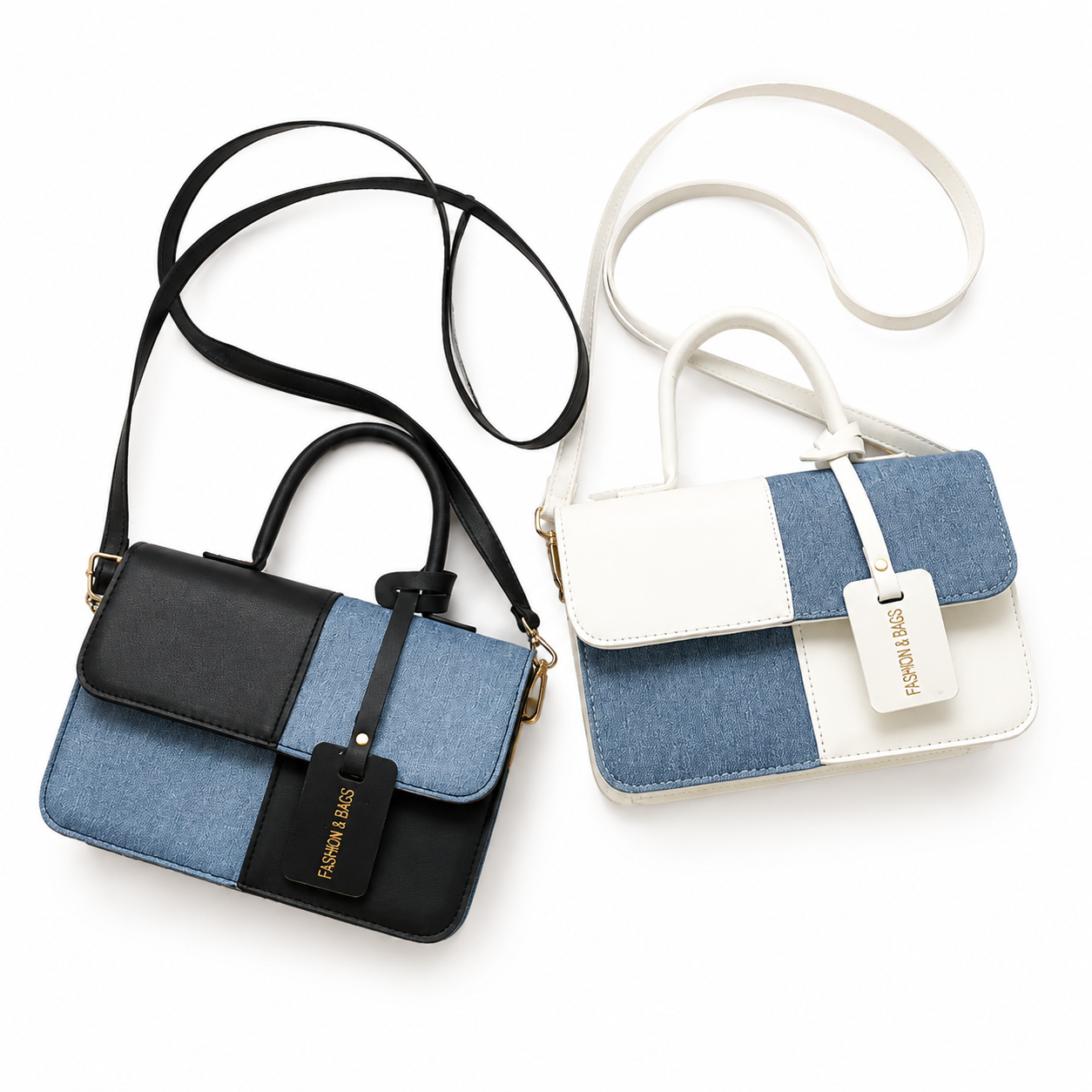 Denim Chic Crossbody Collection -Multiple Color Choices