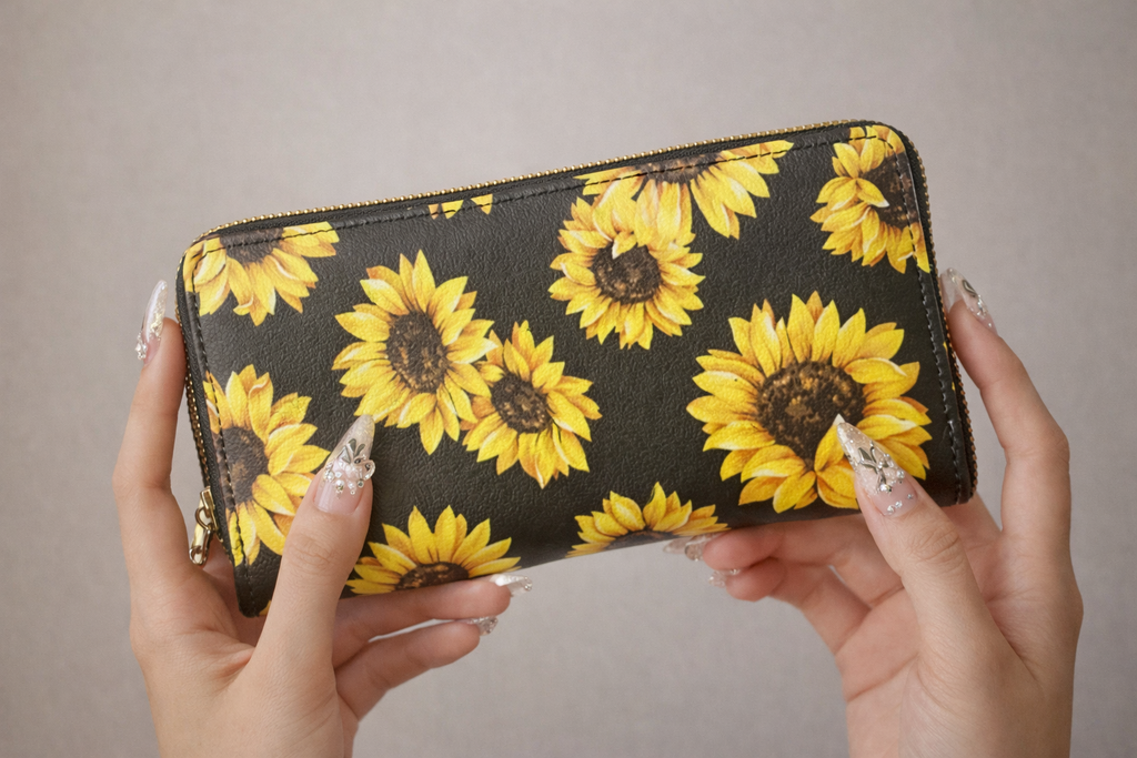 Midnight Sunflower Wallet