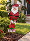 Santa’s Stack of Joy Yard Stake
