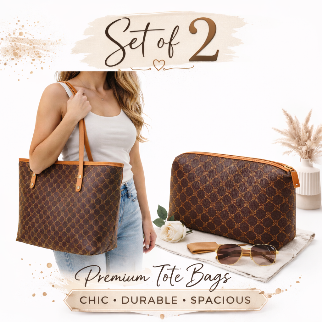 Americana Tote & Cosmetic Bag