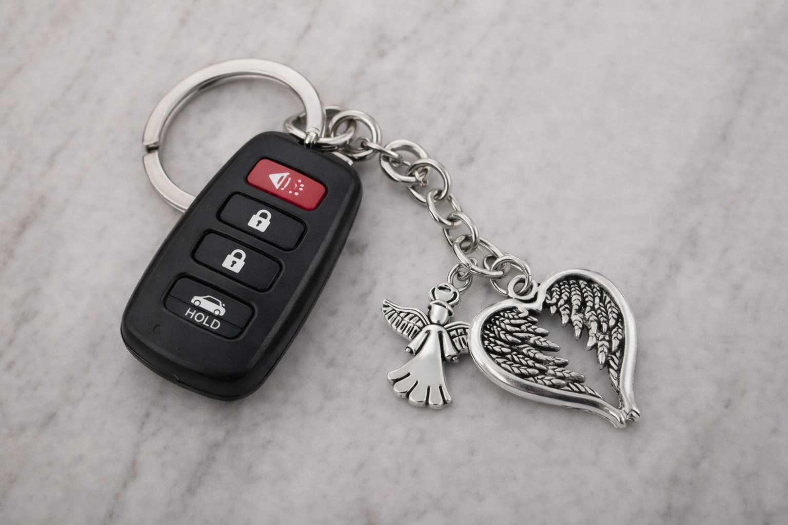 Guardian Angel Wings Keychain