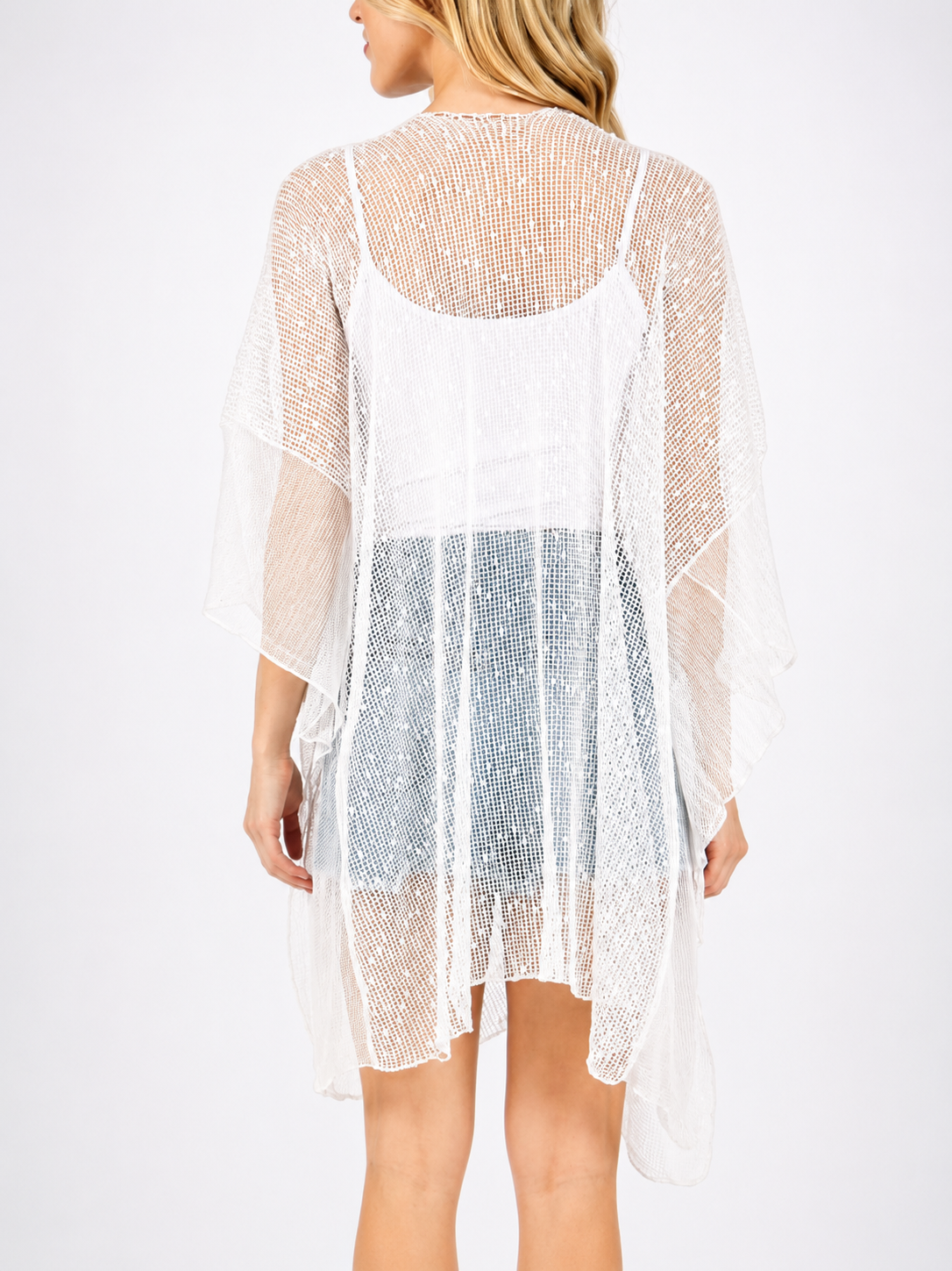 Coastal Mist White Kimono