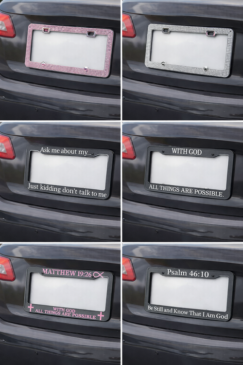Be Still and Know License Plate Frame