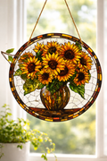 Sunflower Vase Sun Catcher