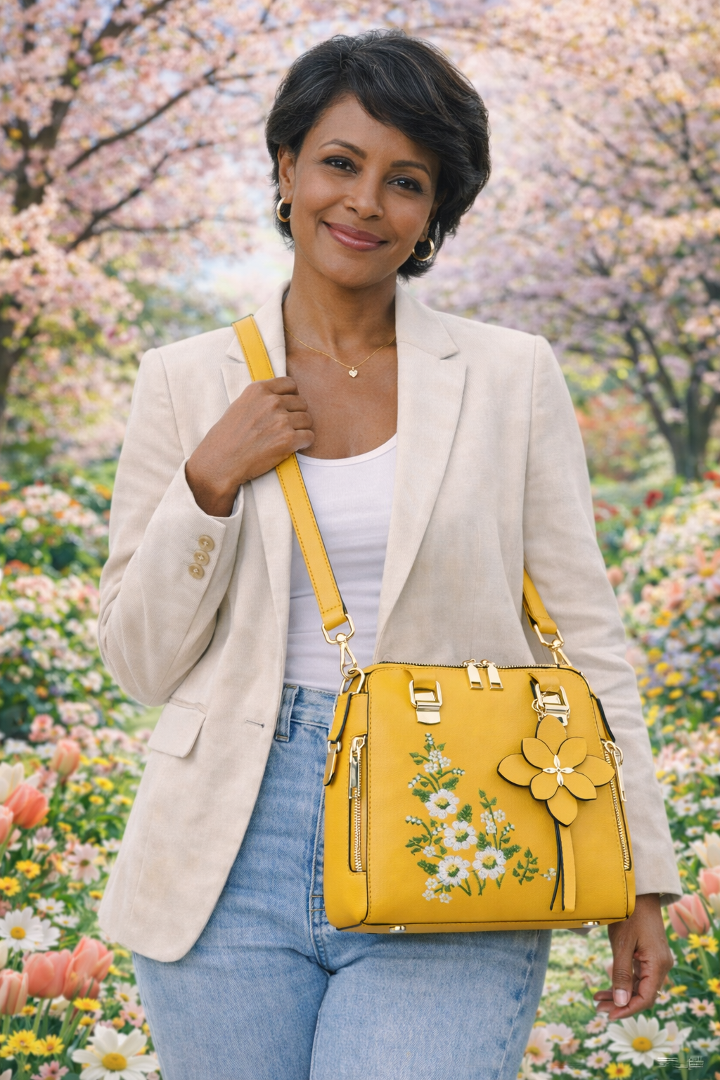 Sunny Bloom Beauty Handbag