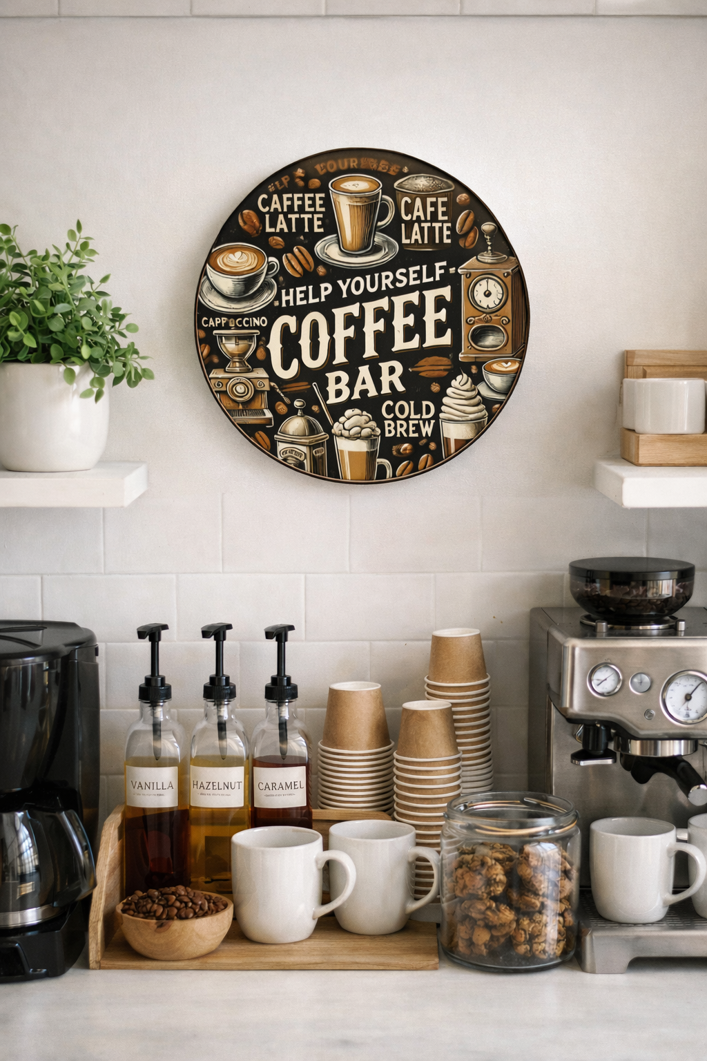 Coffee Bar Metal Sign