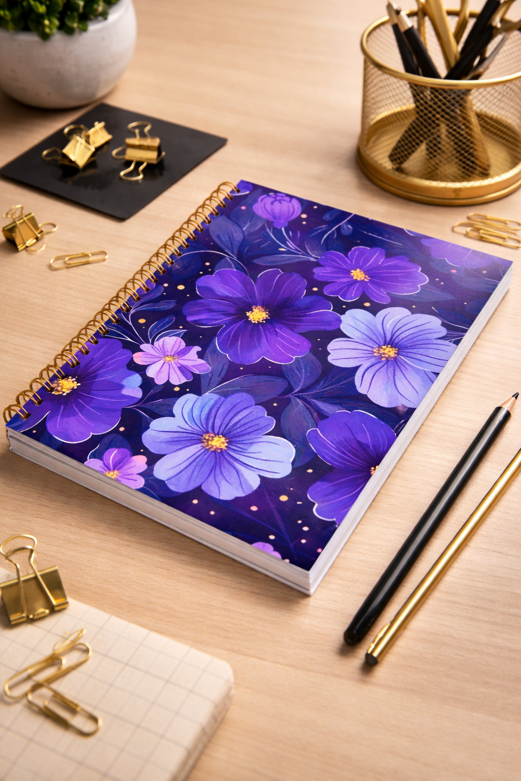 Blooming Violets Notebook