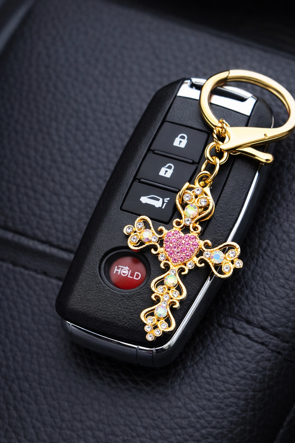 Bling Cross Keychain Collection-Multiple Color Choices