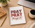 Pray On It Inspirational Spiral Notebook Journal