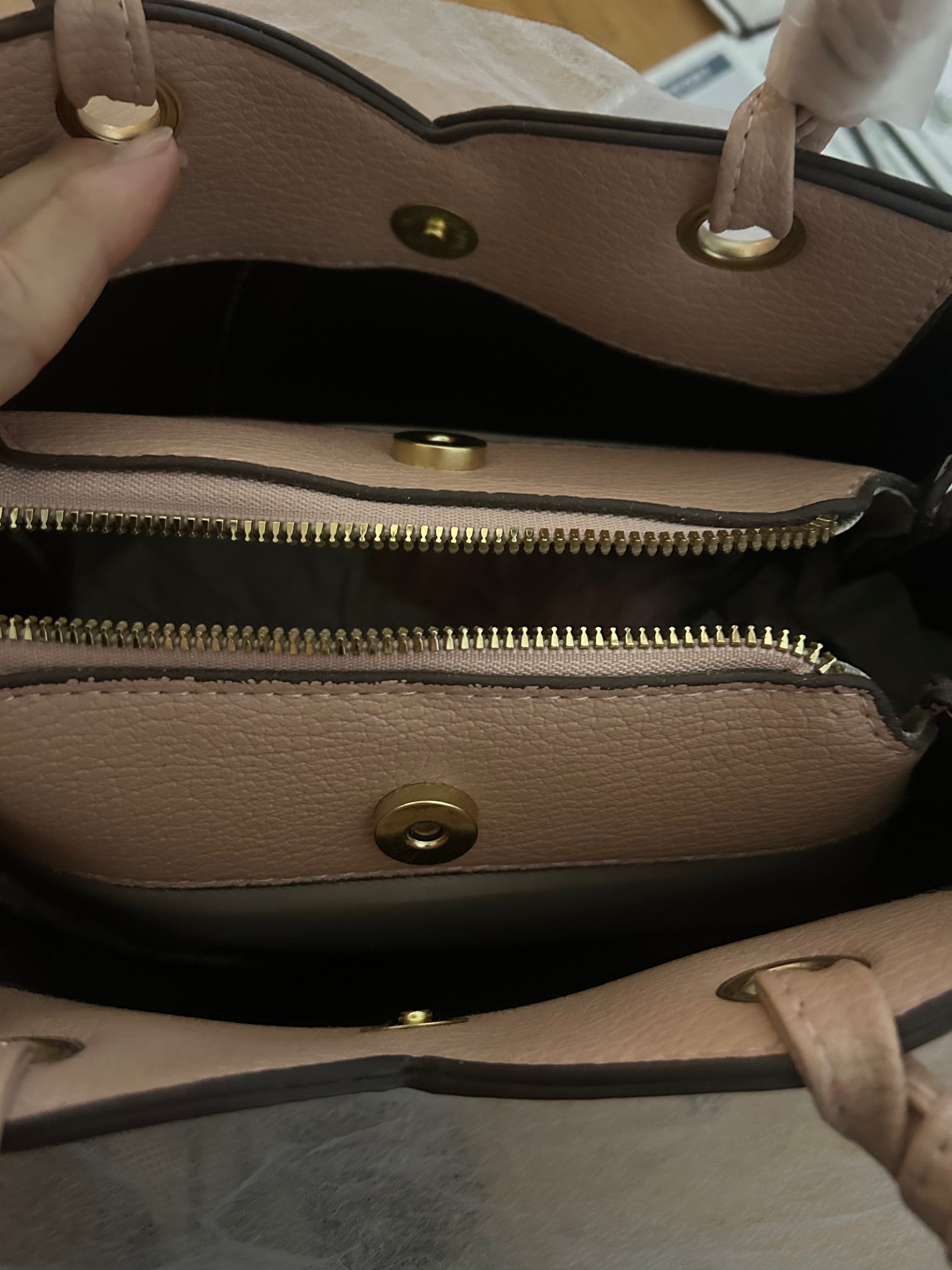 Structured Satchel Handbag for Women – Vegan Leather Crossbody Purse with Top Handles and Pom Charm