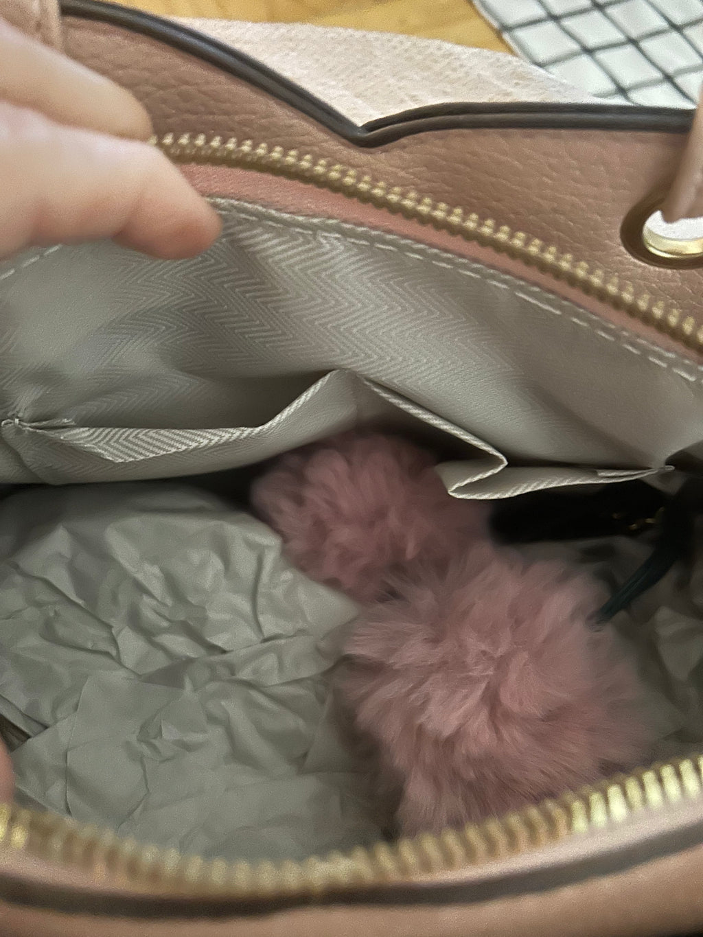 Structured Satchel Handbag for Women – Vegan Leather Crossbody Purse with Top Handles and Pom Charm