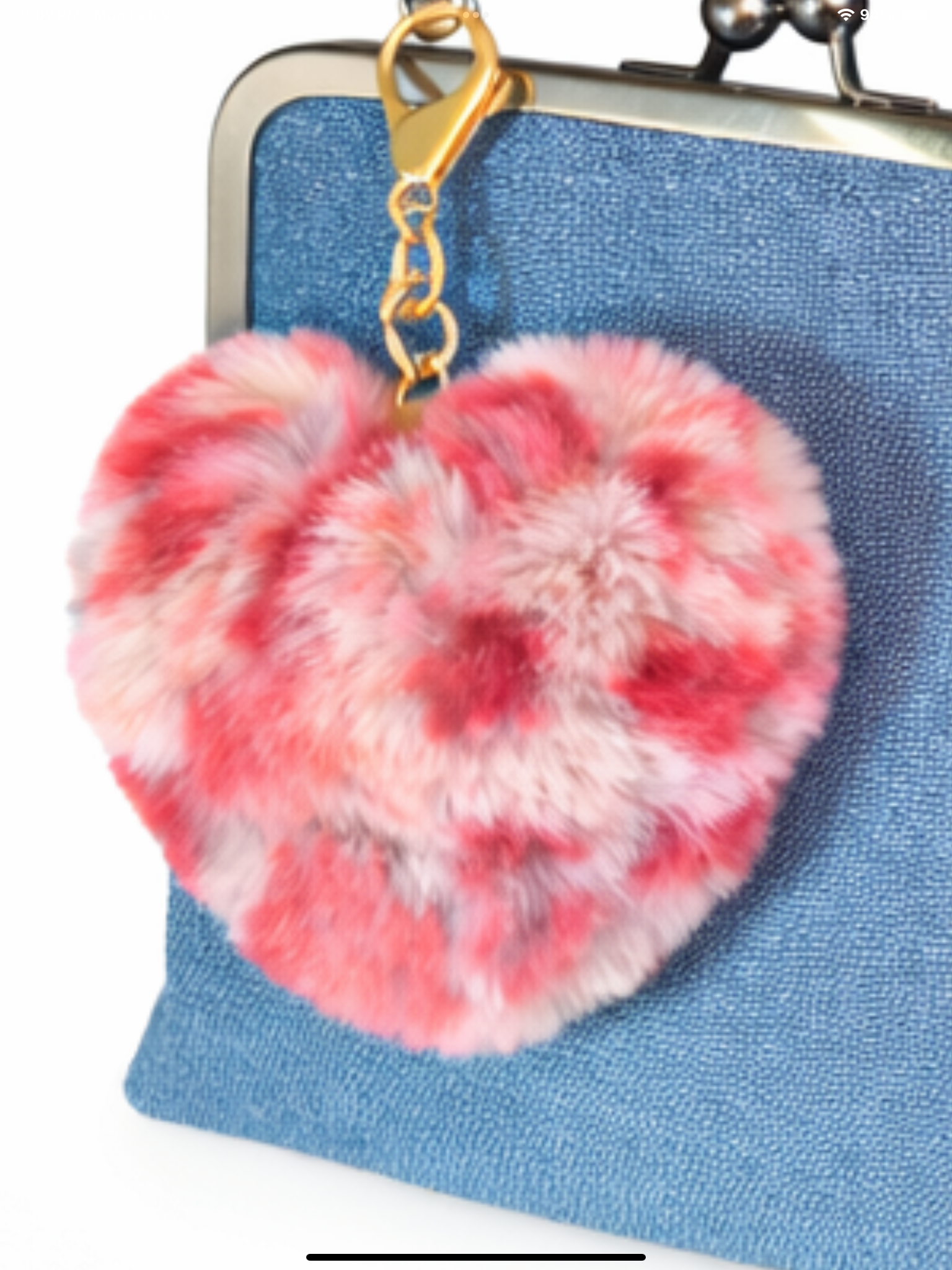 Puffy Heart Bag Charm Collection-Multiple Color Choices
