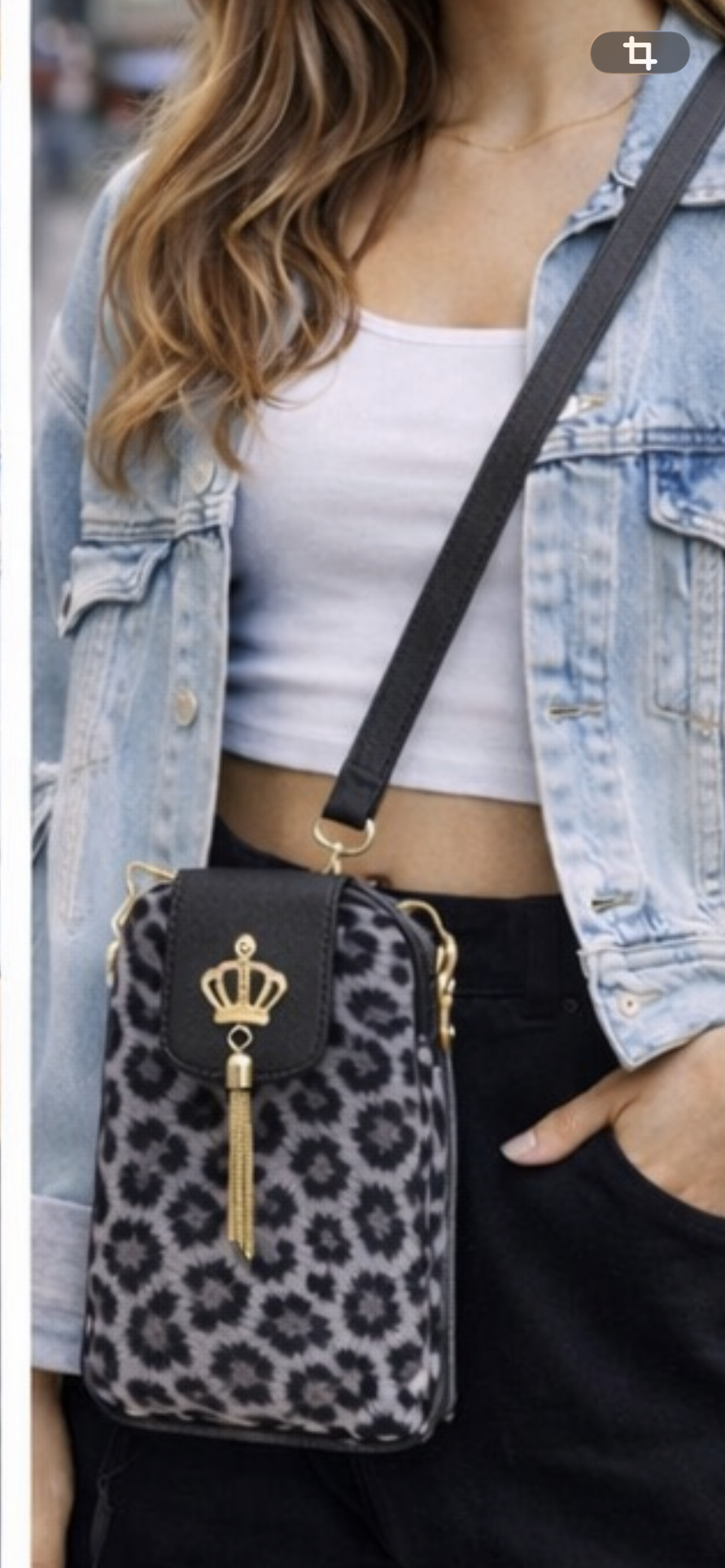 Leopard Print Crossbody Bag – Adjustable Strap, Zipper Closure, Lightweight Everyday Purse (Multiple Colors)r=