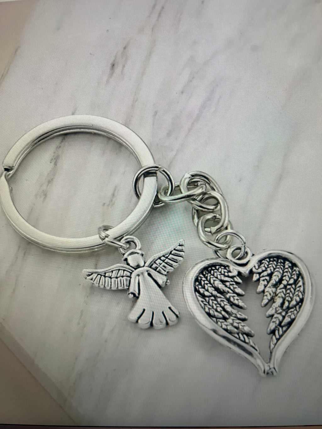 Guardian Angel Wings Keychain