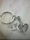 Guardian Angel Wings Keychain
