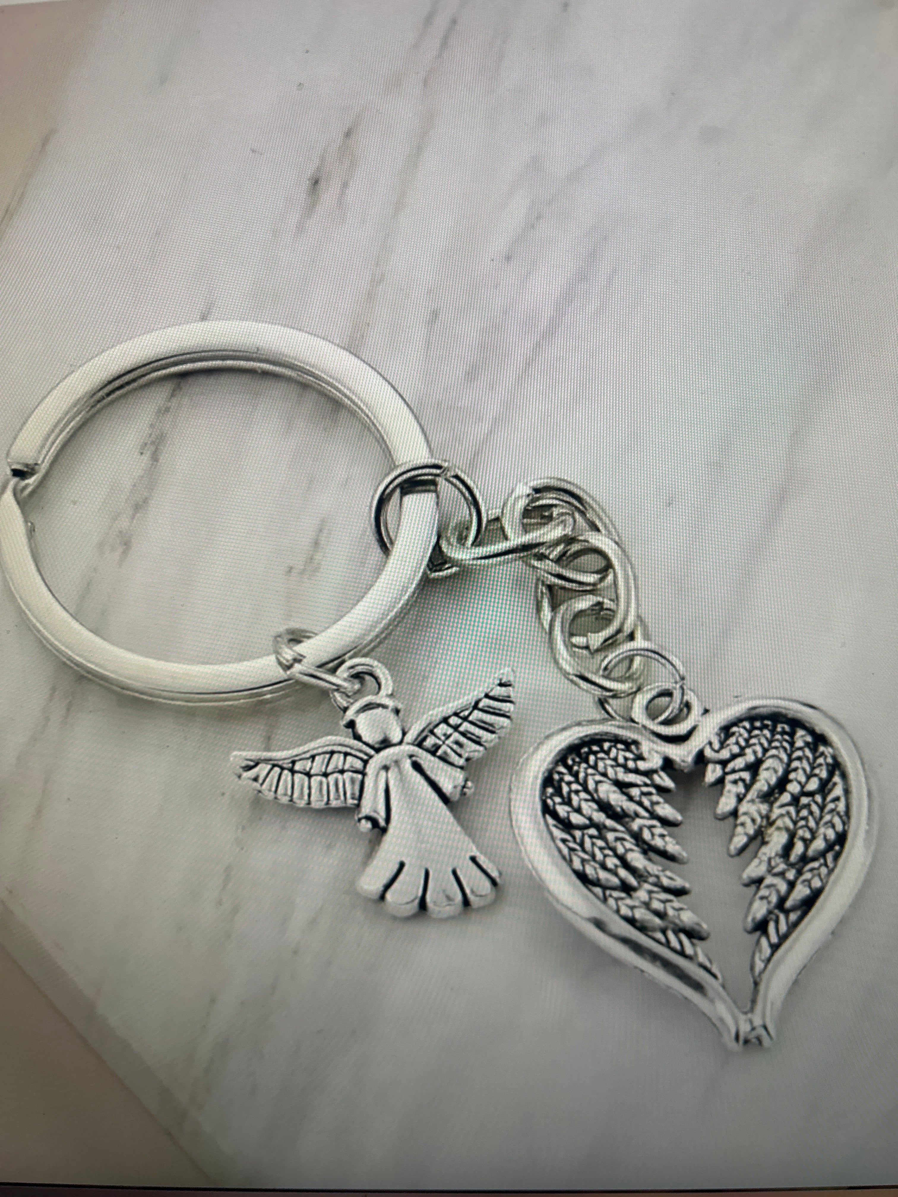 Guardian Angel Wings Keychain