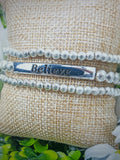 Believe Silvertone Bracelet