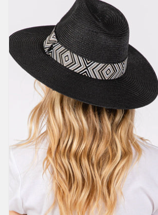 Pagosa Springs Black Straw Sun Hat