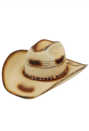 Desert Ember Beige Distressed Cowgirl Hat