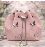Butterfly Drawstring Bucket Bag-Crossbody Purse for Women-Multiple Color Options