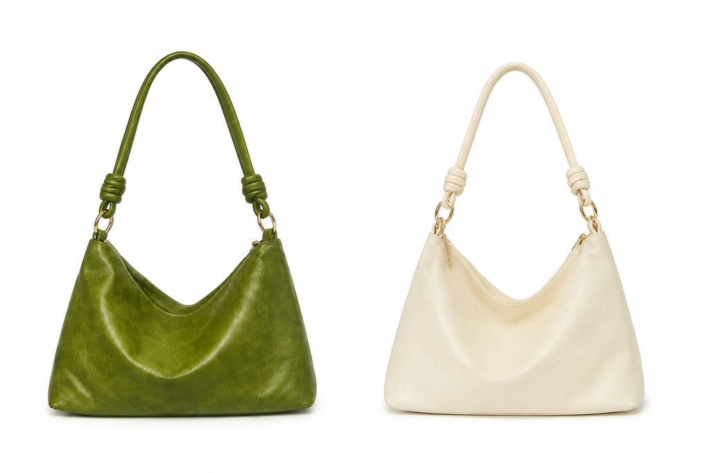 Boho Shoulder Bag with Woven Strap – Slouchy Hobo Style Handbag-Multiple colors