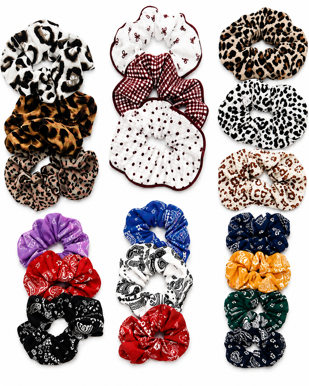 Hair Scrunchies-Multiple Set Options